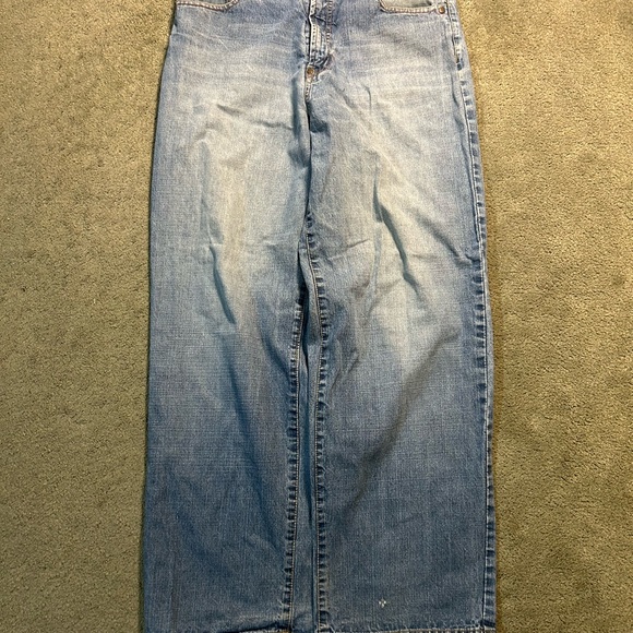 Vintage Mecca Jeans USA Baggy Hip Hop  Denim Y2K Pants Mens Size 34x32 Wide Leg - Picture 3 of 5